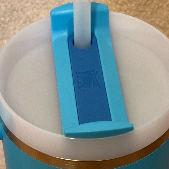 Stanley Quencher H2.0 40oz Flowstate Tumbler Splash Blue Aqua Handle Cup NEW - Picture 5 of 6